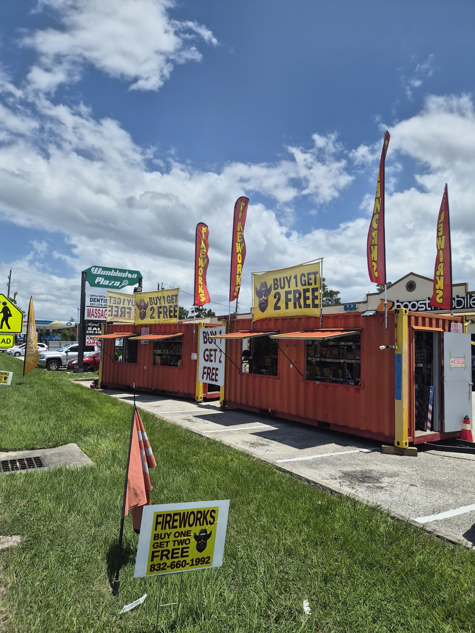 Dollar Fireworks Stand Side View